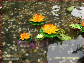 60 CM Skersmens Dirbtinio Šilko Lotoso Gėlė, plūduriuojantis vandens Lotoso Gėlių, Vestuvių namų, Dekoruoti gėlių Namų Papuošalas