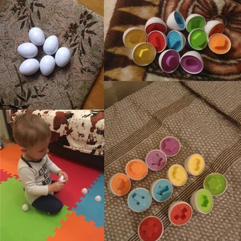 6Pcs Kiaušiniai Mokymosi Švietimo Žaislai Vaikams Mišrios Formos Protingas Apsimesti, Dėlionės Smart Baby Kid Mokymosi Žaislai Įrankis, Smegenų Žaidimai CX871361