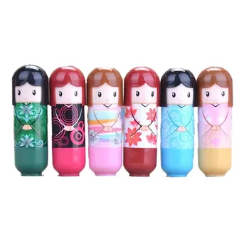 6pcs/set Kimono Doll, Lūpų dažai, 6 Spalvos Kosmetika Drėkina Lūpas Sudrėkinkite Ir Išvengti Plyšių Sveiką Lūpų Balzamas
