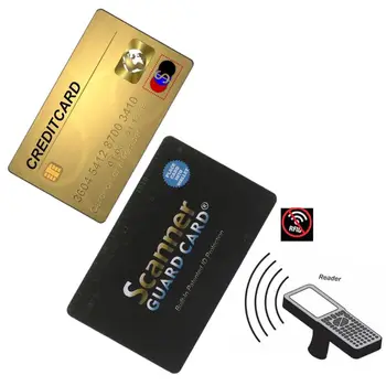 8.5x5.4cm RDA Blokavimo NFC Signalus Shield saugoma Paso Atveju Rankinėje Nešiojamų Kreditinės Kortelės Raštas