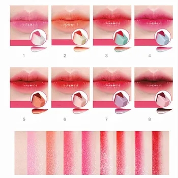 8 Spalvų Gradientas Lūpų, Korėjiečių Lūpų, V-Cut Dvi Tonas Atspalvį, Šilkinis Kremas, Maitinamasis Lūpų Balzamas, Lūpų Kosmetikos