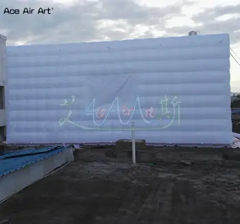 8x5x3.6m Individualų Milžinišką aikštėje pripučiamas kubas palapinė, renginio ekranas kubinių marquee vejos parodoje Garažas palapinė pardavimui
