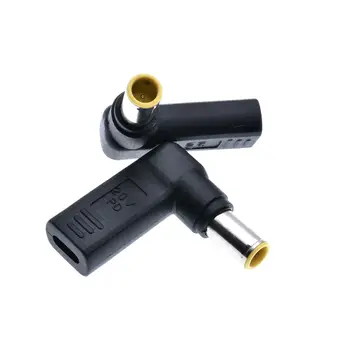 90 Laipsnių USB-C Tipo C Moterų iki 7.9x5.5mm DC Male Kištuko Adapteris, skirtas Lenovo Thinkpad Nešiojamas Konversijos plug