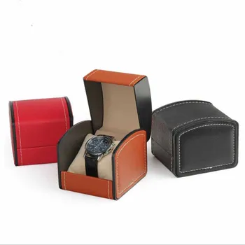 9x10x8cm 1pcs Europos stiliaus vyriški PU odos laikrodis atveju aukštos klasės mechaninė žiūrėti saugojimo žiūrėti dovanų dėžutėje