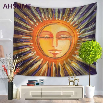 AHSNME prabanga Europos saulės dievas, namų dekoro gobelenas aliejaus tapybai spausdinimas, siuvinėjimas paplūdimio rankšluostį Namų tekstilės antklodė 150x200/130x