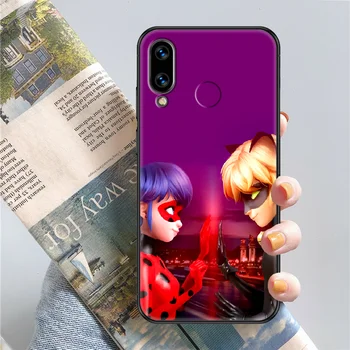 Animacinių filmų raudona ladys-Klaidas Mergina Telefoną atveju Huawei Honor 6 7 8 9 10 10i 20 A C X Lite Pro Žaisti black tapybos Etui gana shell