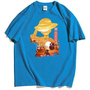 Animacinių Filmų Vaizdo Luffy Piratų Shipt Marškinėliai Vyras Japonų Anime One Piece Atsitiktinis Marškinėliai Vyrams Šviesą Negabaritinių T-Shirt Mens