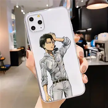 Anime, Japonų atakos Titan Telefono dėklas Skaidri minkšta iphone 5 5s 5c se 6 6s 7 8 11 12 plus x mini xs xr pro max