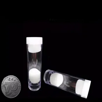 Apsauginis Vamzdžio Laikiklį Skaidraus Plastiko Monetų Saugojimui Butelis Vamzdis Monetas Rinkti Apsaugoti, užkirsti Kelią Žalos Bruto Ware Priemonė, 27mm