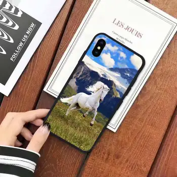 Arklių gyvūnų meno Veikia Žirgas Telefono dėklas skirtas iPhone 11 12 mini pro XS MAX 8 7 6 6S Plus X 5S SE 2020 XR