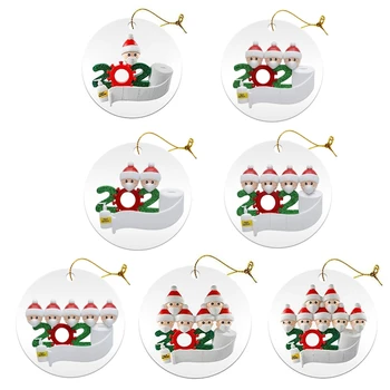 Asmeninį Pavadinimas Kalėdų Ornamentu rinkinys su Kauke, Karantino Šeimos Maitintojo C