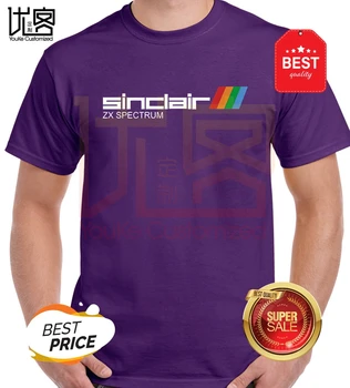 Asmenybė Įkvėpė Sinclair Zx logotipas Marškinėliai vyriški moteriški Vasaros Medvilnės Komanda Tees Vyrų Populiariausių Normalus Tee Marškinėliai