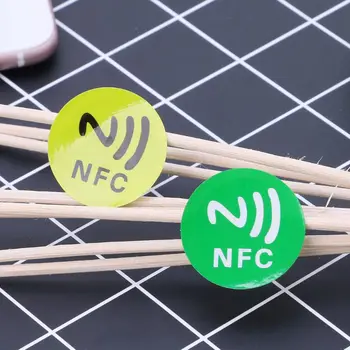Atsparus vandeniui PET Medžiaga NFC Lipdukai Smart Klijų Ntag213 Žymes Visus Telefonus