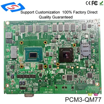 Aukštos Kokybės Intel QM77 Chipset Ventiliatoriaus Pramonės Darbalaukio Mainboard Su RS485 Kelis USB Plokštė