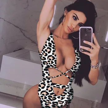 Bikini Moterims 2019 Vienas Gabalas Leopard Maudymosi Kostiumėlį Gyvatė Spausdinti Bikini Maudymosi Kostiumą Tvarstis High Waisted Maudymosi Kostiumėliai, Vienos Dalies Maudymosi Kostiumėlis