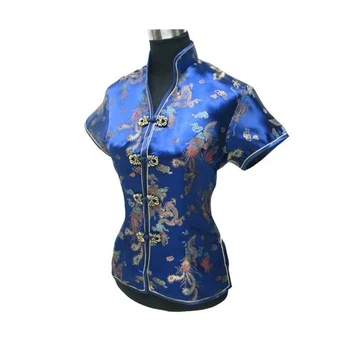 Bordo Derliaus Vasarą Nėriniai Siuvinėjimo Kinų tradicija Moterų viršuje palaidinė marškinėliai Dydis S M L XL XXL XXXL 021119