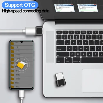 C tipo OTG Adapteris USB 3.0 jungtis Xiaomi/Huawei/HTC/Oneplus/LG Tablet Adapteris USB C Tipo į Micro USB Kabelis Skaičiuoklė