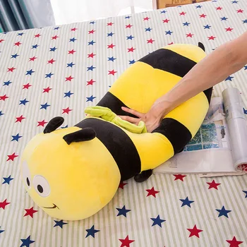 Candice guo pliušinis žaislas įdaryti lėlės animacinių filmų gyvūnų bičių pagalvė pagalvės miega poilsio plauko office poilsio vaikas, gimtadienio dovana metu 1pc