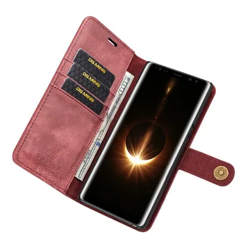 Case For Samsung Galaxy Note 8 Dangtelį, Apversti PU odos Kortelės lizdas Stovo laikiklį mygtuką minkštas telefono dėklas funda coque Galaxy Note 8