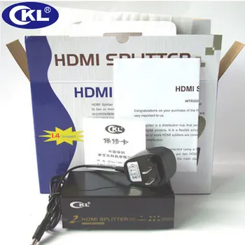 CKL 2 Port HDMI Splitter 1x2 HDMI popierinės kopijavimo aparatų matricos Paramos 1.4 V 3D 1080P PC Monitorius, Projektorius, HDTV, HD-92