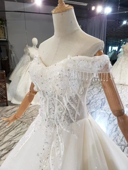 Crystal kutas china duobute 3D aplikacijos linijos senovinių nėrinių lady vestuvių suknelė pigūs nuotakos šalis dress suknelė chalatas de mariee