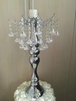 Crystal vestuvių stalo puošmena apdaila / centerpieces už vestuvių stalo su akrilo karoliukais