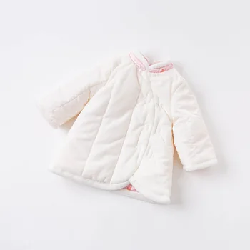 DBM15530 dave bella žiemos baby girl ' s Kinų stiliaus gėlių spausdinti suknelė vaikų mados šalis suknelė vaikams kūdikiams lolita drabužiai