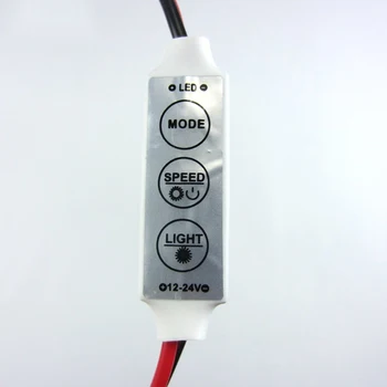 Didmeninė 5 Vnt Mini In-Line LED Šviesos Juostelės Slopintuvo Reguliatorius įjungimo/Išjungimo Jungiklis Karavanas Cam Juostelės LED Šviesos Reguliatorius