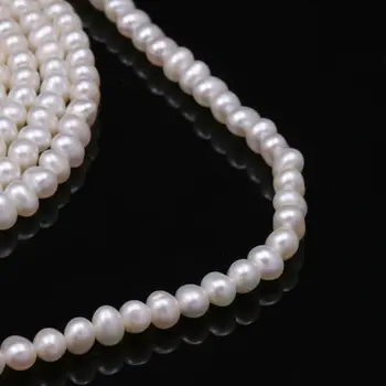 Didmeninė Natūralių Gėlavandenių Perlų Duobute 4-5mm Turas Prarasti Tarpiklis Karoliukai Papuošalai Priėmimo 