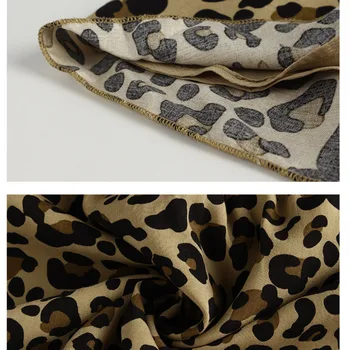 Dilusoo 2020 metų Vasaros Leopard Print Suknelė Moterims Seksualus Velniop Kaklo Elegantiška Mini Suknelė Moterų trumpomis Rankovėmis Ponios Atsitiktinis-line Suknelė