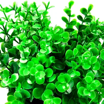 Dirbtinis Žalia Žolė Augalų Plastiko Netikrą Gėlės Modeliavimas Eukalipto Lapų su Puodą Mini Bonsai Namų Stalo Sodo Dekoro