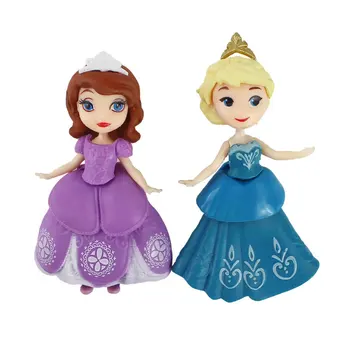 Disney 6 Cute Princesė Snieguolė Undinėlė Ariel Veiksmų Skaičiai Žaislai Modelis Animacinių Filmų Papuošalai Pyragas Apdaila Merginos Gimtadienio Dovana