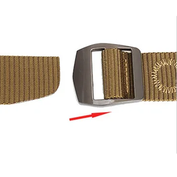 Drobė vyrų nailono diržas casual luxury Megzti diržai Armijos Lydinio sagtys Taktika dizaino vyrų diržo 3.8 cm, vyrų dirželis n44