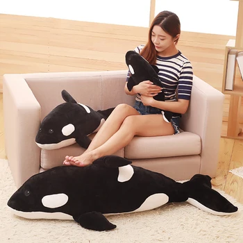 Dropshipping Žudikas banginių pliušinis minkšti žaislai, kūdikių banginis įdaryti Orka plushy lėlės peluches miega pagalvė pagalvės vaikams