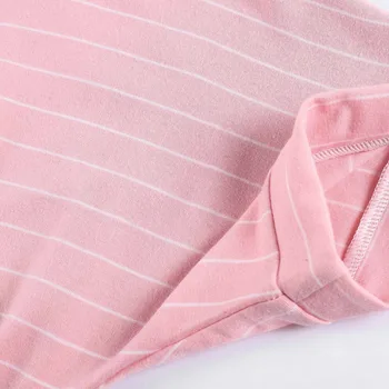 Dryžuota rožinė mergina T-shirt girls trumpas kailis cute mados puloveris laukinių dirželiai hip-hop street drabužių, drabužių lady mielas marškinėliai
