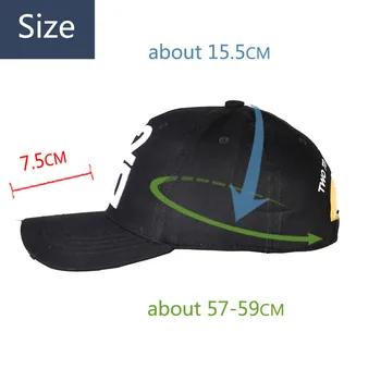 Dsq prekės skrybėlę vyrų Beisbolo Kepurės, medvilnės DSQ Raidžių unisex Reguliuojamas Beisbolo Kepurės Aukštos Kokybės D2 Logotipas juoda kepurė vyrams