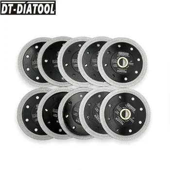 DT-DIATOOL 10pieces Dia 105mm/4inch Premium Deimantiniai Pjovimo Disko X Akies turbo ratlankio segmento Pjūklų su Deimantu, aukštis 10MM