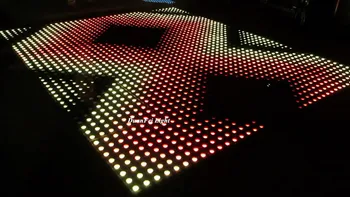 DunFly DuanFei Šviesos 6pieces dmx apšviesta šokių aikštelėje skaitmeninis grindų 50x50cm vestuvių šokių aikštelėje