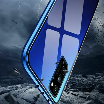 Dvipusis stiklo Magnetinės atveju iPhone 11 12 Pro Max Alumium metalo 360 laipsnių Visiškai Atveju Apsaugoti objektyvą