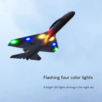 Elektros Lėktuvo Kovotojas Burbulas Plokštumos Fiksuoto Sparno Vertus-Thg Orlaivio Modelis Šviesos Metimu Žaislas Raudona