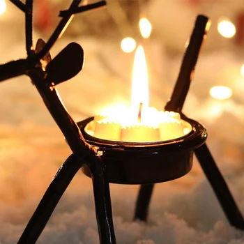 Elnias Formos Žvakių Laikiklis Kalėdų Papuošalų Kūrybos Europos Stiliaus Geležies Žvakidė Ornamentu Žvakė Stovi
