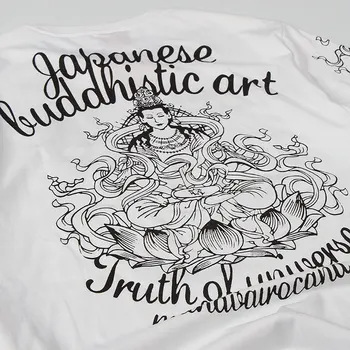 Etninio stiliaus Buda modelio spausdinimo hip-hop trumpas rankovės juokinga t shirts Vasaros 2019 Naujas aukštos kokybės grynos medvilnės marškinėliai vyrams, M-5XL