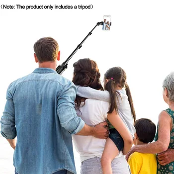 Fotoaparato Trikojo Stovo Selfie Šviesos Žiedas su Tripode Live Video su Telefono Laikiklio Apkaba, skirta 50/110/170/200/210cm