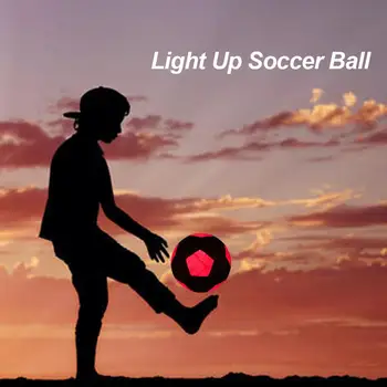 Futbolo mokymo lemputės LED Futbolo treneris Kamuolys Deganti Raudona Edition Šviečia Tamsoje su Hi-Ryškus LED dropshipping