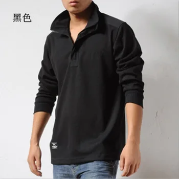 Geriausiai parduodamų Produktų 2020 M. Pavasarį, Rudenį Jaunimo ilgomis rankovėmis marškinėliai vyriški Atvartas Prarasti Didelio Dydžio, Didelio Užtrauktukas Vyrų Drabužiai.