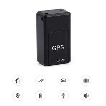 GF07 Mini Patobulintas Magnetinio Positioner Automobilių GPS locator Anti-lost įrašyti sekimo įrenginys Magnetas adsorbcijos funkcija