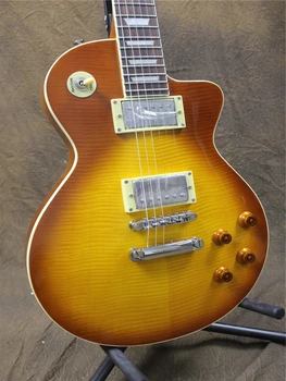 Gleeson lp elektrinė gitara,AAA flamed maple viršuje. Kinijos karšto pardavimo store produktą,nemokamas pristatymas