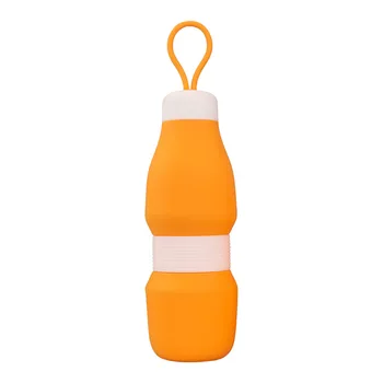 GOPLUS 500ml vandens bottel sulankstomas silikono puodelio vandens sportas butelis Lauko Kelionių Nešiojamų Sandarus Gėrimo Butelis Mokyklos Puodeliai