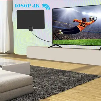 Greitas Pristatymas 960 Mylios Diapazoną Mini TV Antena HD Kambarinė Skaitmeninė Antena Box Skaitmeninis Stiprintuvas Aktyvus Indoor Aerial HD Plokščias Dizainas