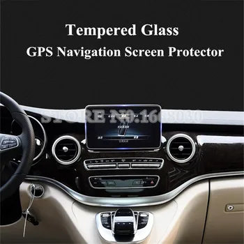Grūdintas Stiklas GPS Navigacijos Ekrano apsaugos Benz V Klasė W447-2018 M. Automobilių accesories interjero Automobilių apdailos